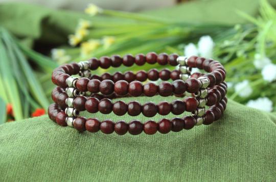 Red Sandalwood Bracelet VII