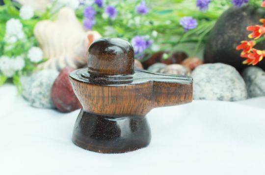 Shivlinga in Tiger Eye - 75 gms