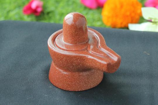 Sunstone Shivaling - 171 gms