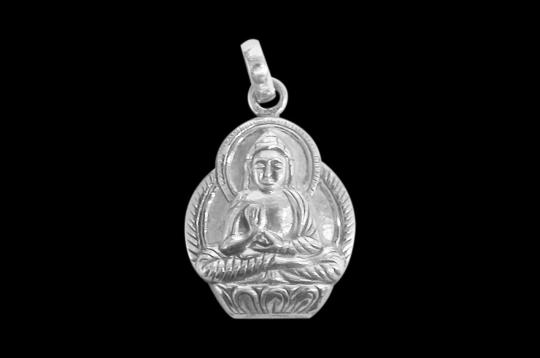 Buddha Locket in Pure Silver - Design I
