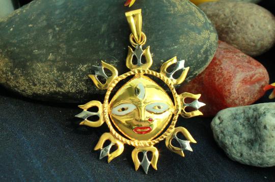 Gold Plated Surya Locket