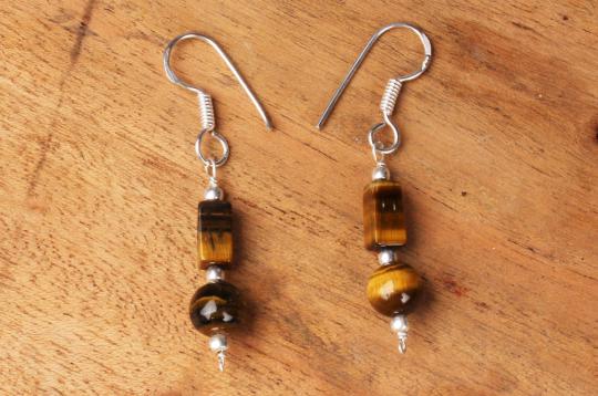 Tiger Eye Earrings - Design I