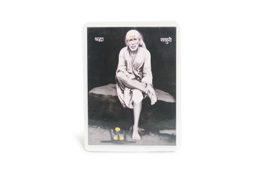 Sai Baba Glittering Photo - I