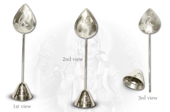 Auspicious silver Kartikeya Ayudh