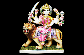 Divine Durga makrana marble idol