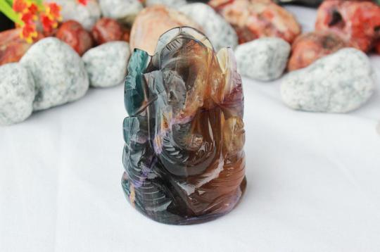 Ganesha in Fluorite - 110 gms