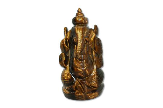 Tiger Eye Ganesha - 130 gms - I
