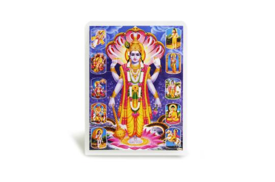 Lord Vishnu with Dashavatar Photo