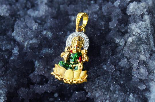 Lakshmi Locket in pure gold - Design III