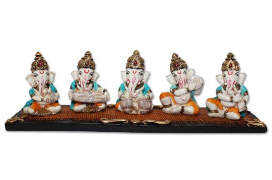 Musical Ganesha - Set of 5