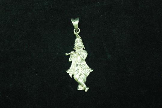 Krishna Locket in SIlver - Design I 