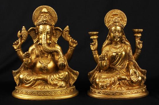 Lakshmi Ganesh in Brass - III