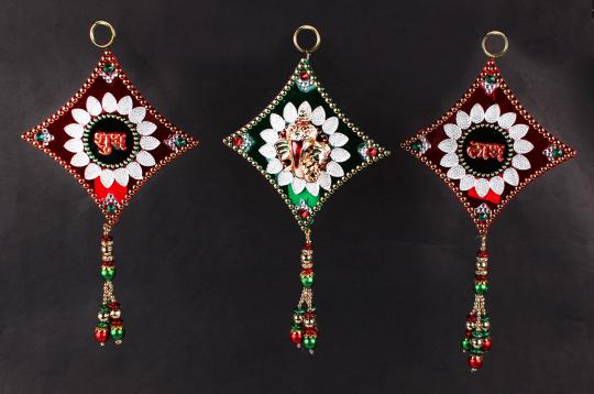 Shubh Labh with Ganesh acrylic set - I