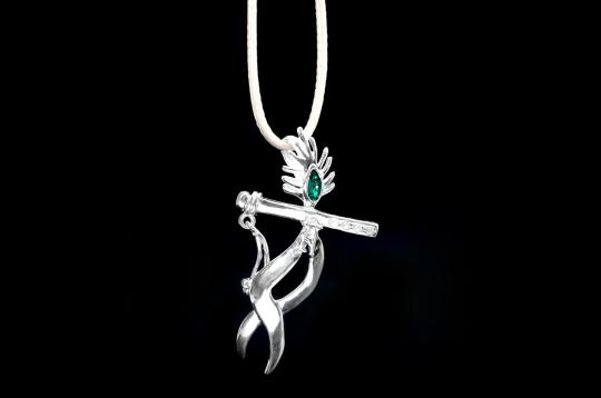 Krishna Locket in pure silver - V