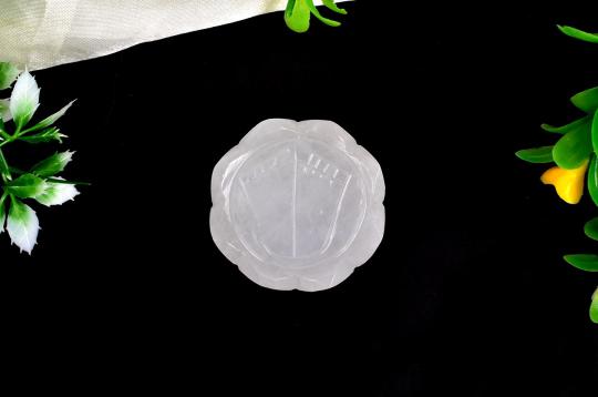 Laxmi Charan in White Agate - 48 gms