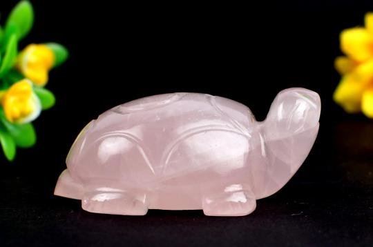 Rose Quartz Kurma - 47 gms