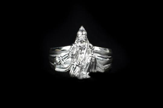 Hanuman Ring in Pure Silver - Design IX