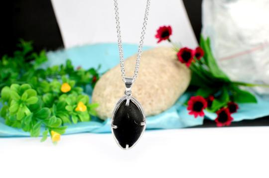 Shiv Netra Golden Crystal Shaligram Shila Pendant