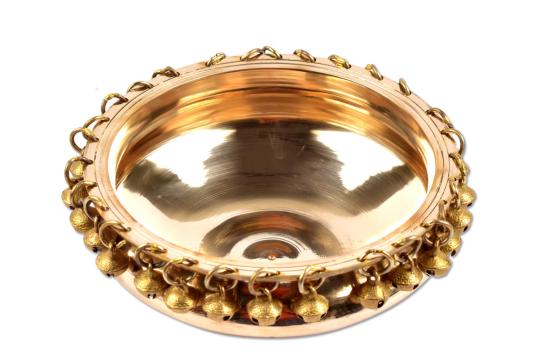 Round Urli in Brass