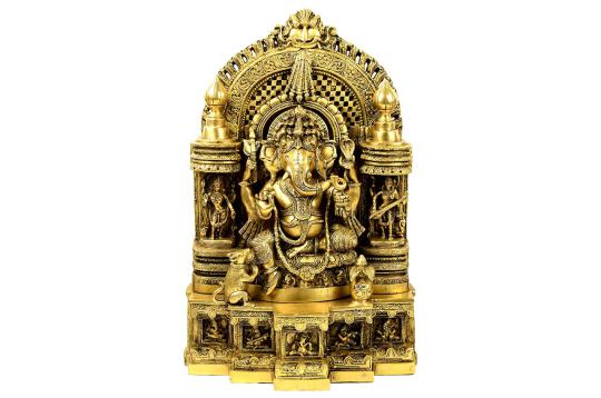 Exquisite Riddhi Siddhi Ganesh Idol