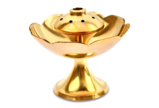 Flower Shape Agarbatti Stand in Brass