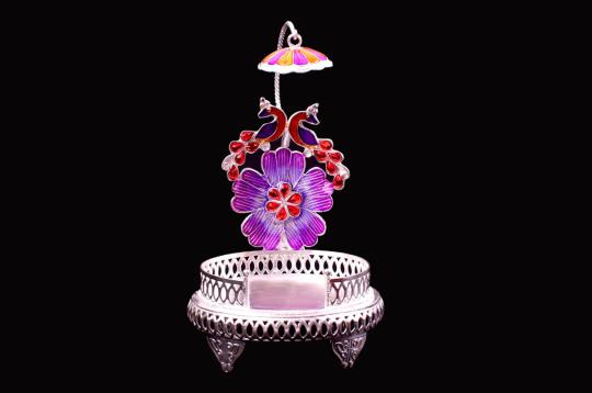 Decorative Deity Silver Throne