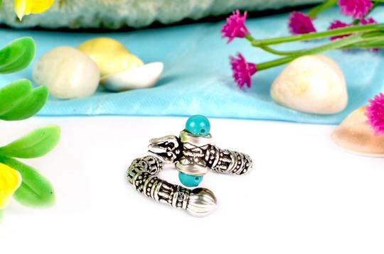 Trishul Silver Ring
