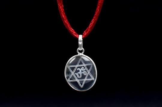 OM Locket in Crystal - I