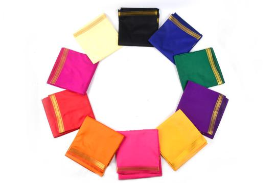 Art silk dhoti with Shawl