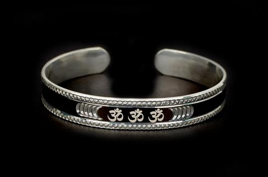 OM  Bracelet - Pure Heavy Silver