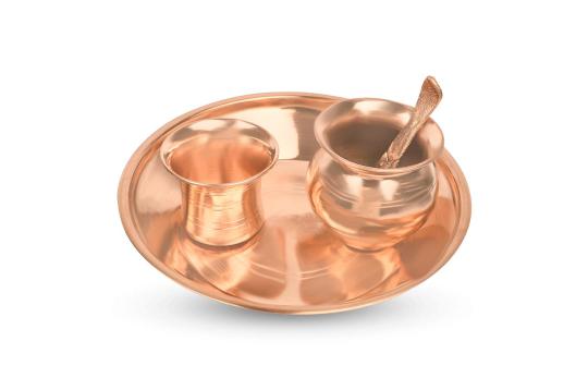 Puja thali - Copper