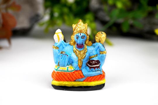 Hayagreeva Shaligram Murti - VII (Painted)