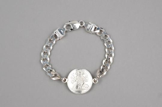 Punchmukhi Hanuman Yantra Bracelet in 925 Sterling Silver