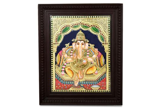 Lord Ganapati Tanjore Painting