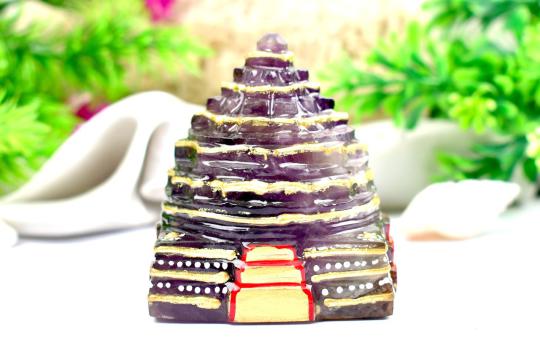 Amethyst Shree Yantra - 213 gms