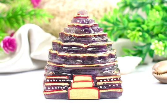 Amethyst Shree Yantra - 232 gms