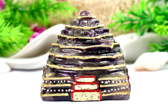 Amethyst Shree Yantra - 246 gms