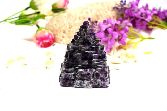 Amethyst Shree Yantra - 289 gms