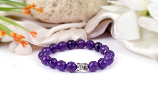 Amethyst with Buddha Bracelet