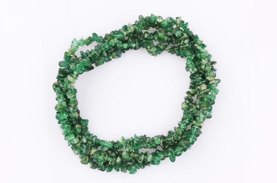 Aventurine uncut beads necklace
