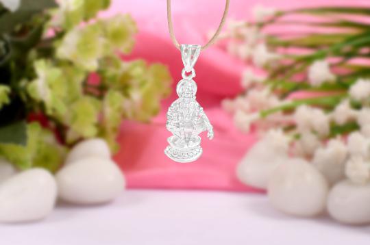 Ayyappa Pendent in pure silver - I