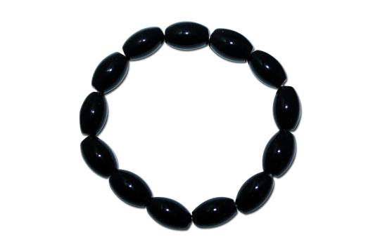 Black Agate Bracelet - 14 mm