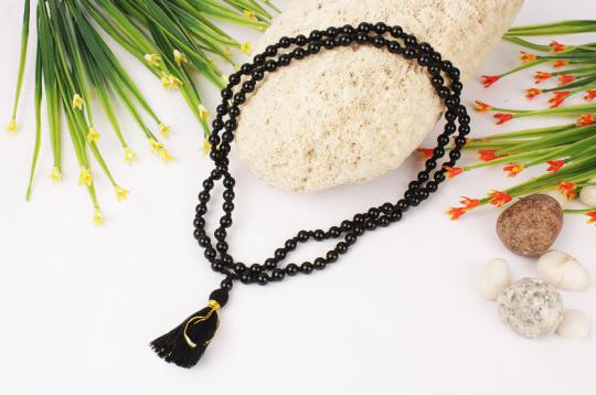 Black Agate mala - 5mm