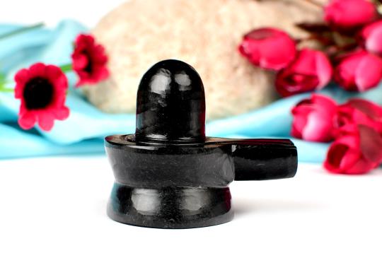 Black Jade Shivling - 80 gms
