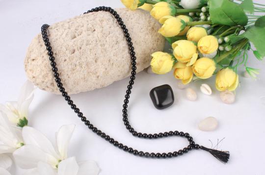 Black Onyx Round mala - 6mm