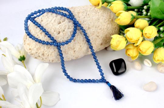 Blue Jade Round mala - 6mm