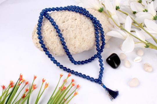 Blue Onyx Round mala - 8mm