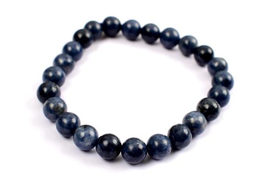 Round Blue Sapphire Stone Bracelet