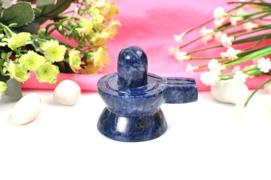 Blue Sodalite Shivling - 120 gms