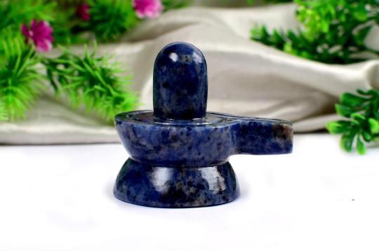 Blue Sodalite Shivling - 140 gms